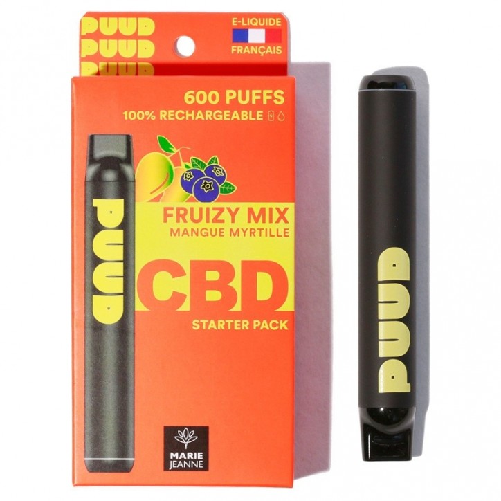 Puud Fruizy Mix CBD 5% 600 puffs - Marie Jeanne Puud Fruizy Mix CBD 5% 600 puffs - Marie Jeanne