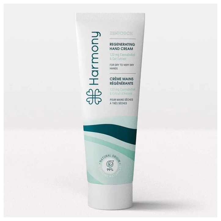 Crème mains régénérante CBD 120mg 60ml - Harmony Crème mains régénérante CBD 120mg 60ml - Harmony