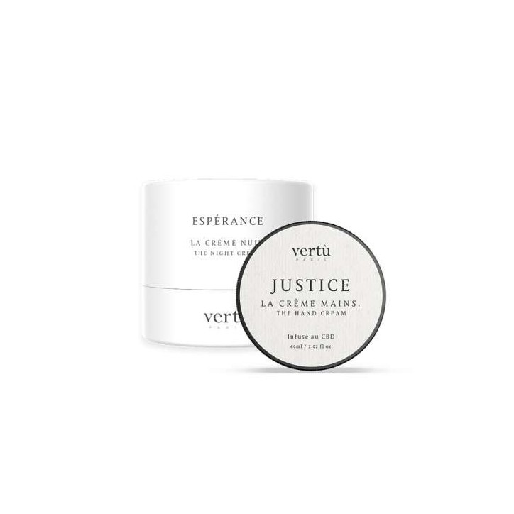 Justice la crème mains CBD 1000mg 60ml - Vertu Justice la crème mains CBD 1000mg 60ml - Vertu