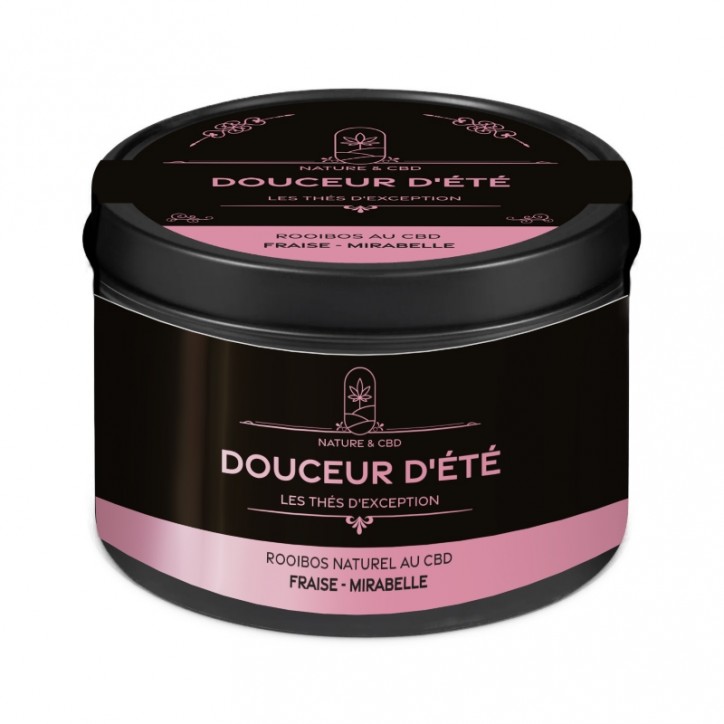 Rooibos CBD Douceur d'Été Fraise Mirabelle - Nature & CBD Rooibos CBD Douceur d'Été Fraise Mirabelle - Nature & CBD