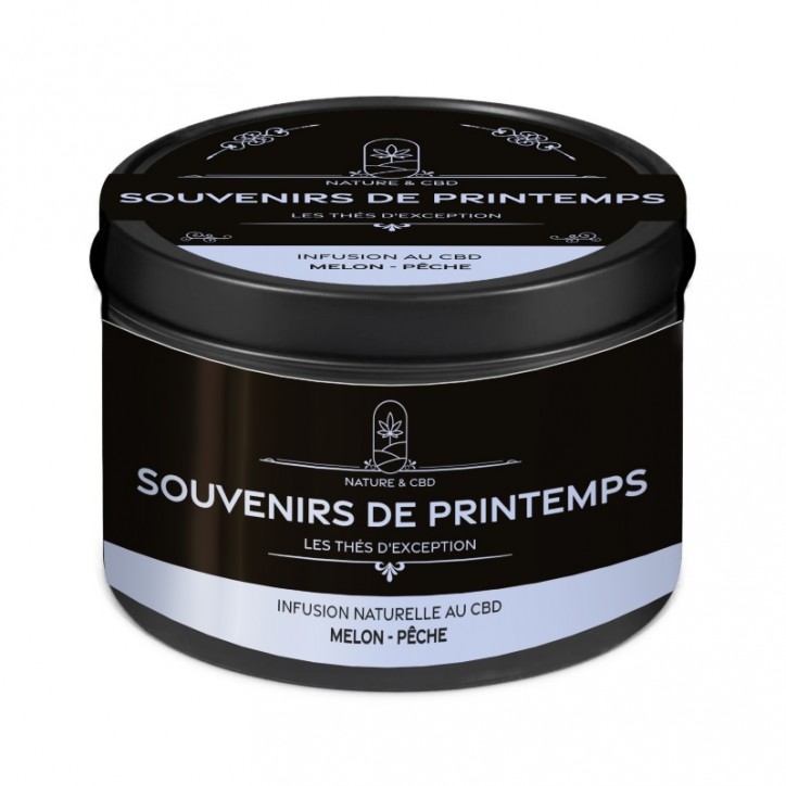 Infusion CBD Souvenirs de Printemps Melon Pêche - Nature & CBD Infusion CBD Souvenirs de Printemps Melon Pêche - Nature & CBD