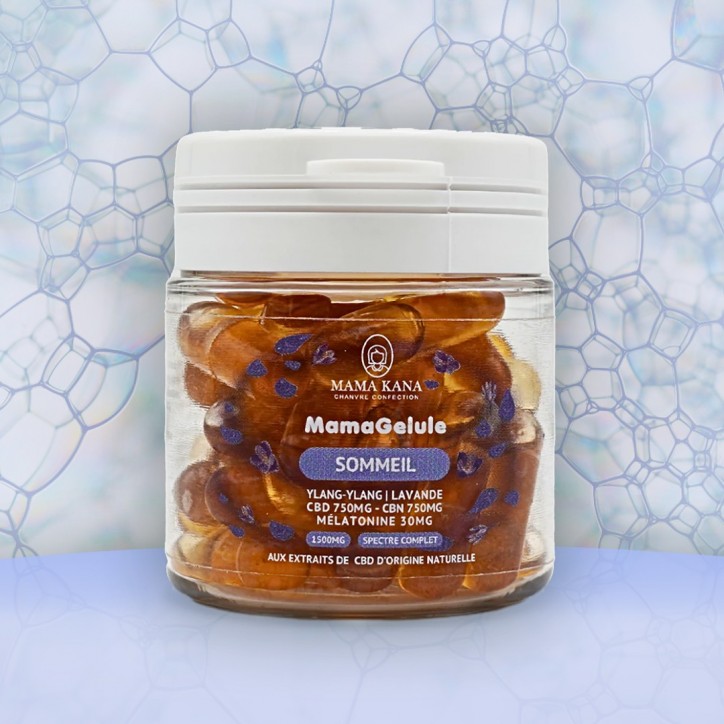 Mama Gélules Sommeil CBD 750mg + CBN 750mg + Mélatonine - Mama Kana Mama Gélules Sommeil CBD 750mg + CBN 750mg + Mélatonine - Mama Kana
