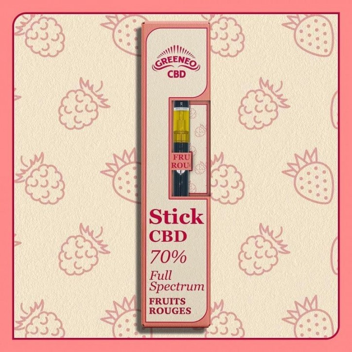 Stick Fruits Rouges CBD 70% - Greeneo Stick Fruits Rouges CBD 70% - Greeneo