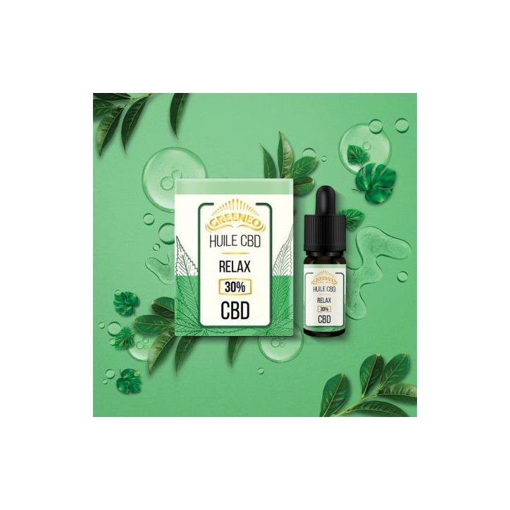 Huile CBD Relax 10ml 1000mg - Greeneo Huile CBD Relax 10ml 1000mg - Greeneo