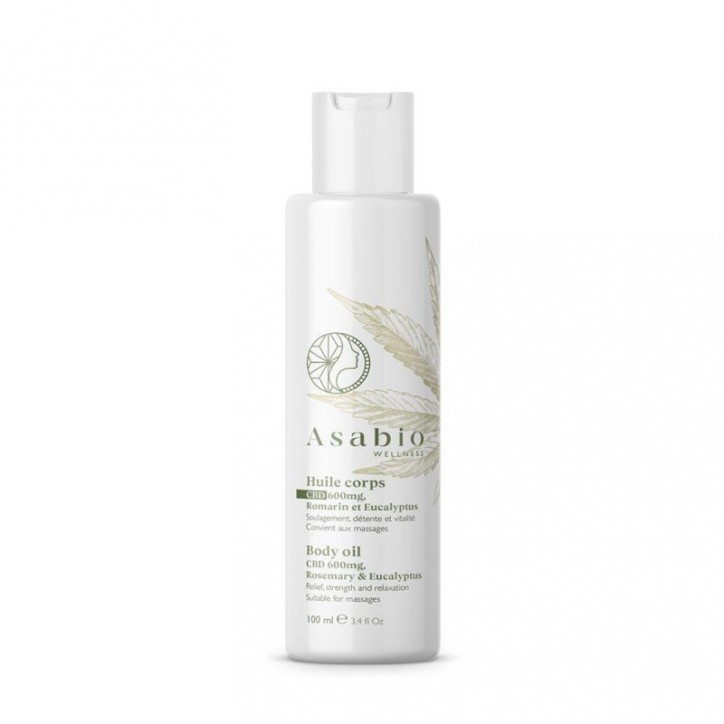 Huile Corps CBD 100ml 600mg - Asabio Huile Corps CBD 100ml 600mg - Asabio