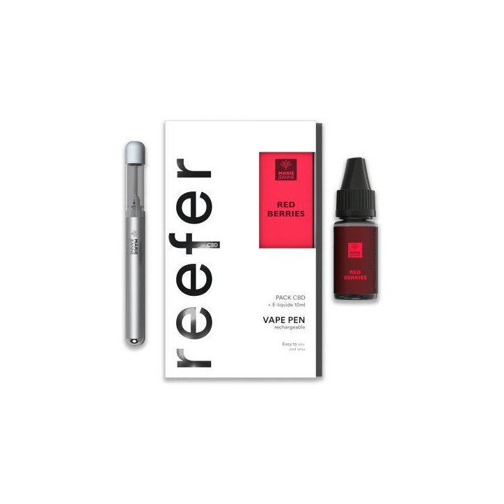 Pack Vape Pen Reefer Red Berries 300mg - Marie Jeanne Pack Vape Pen Reefer Red Berries 300mg - Marie Jeanne
