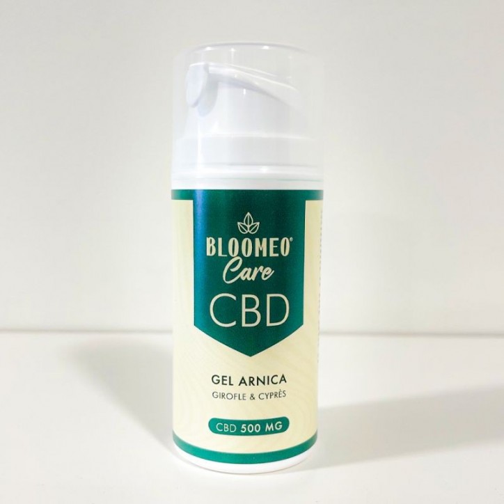 Gel au CBD et Arnica 500mg 100ml - Bloomeo Gel au CBD et Arnica 500mg 100ml - Bloomeo