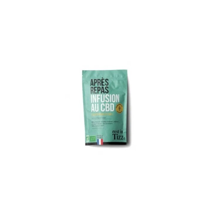 Infusion Après repas Bio au CBD 50g - Tizz Stilla Infusion Après repas Bio au CBD 50g - Tizz Stilla