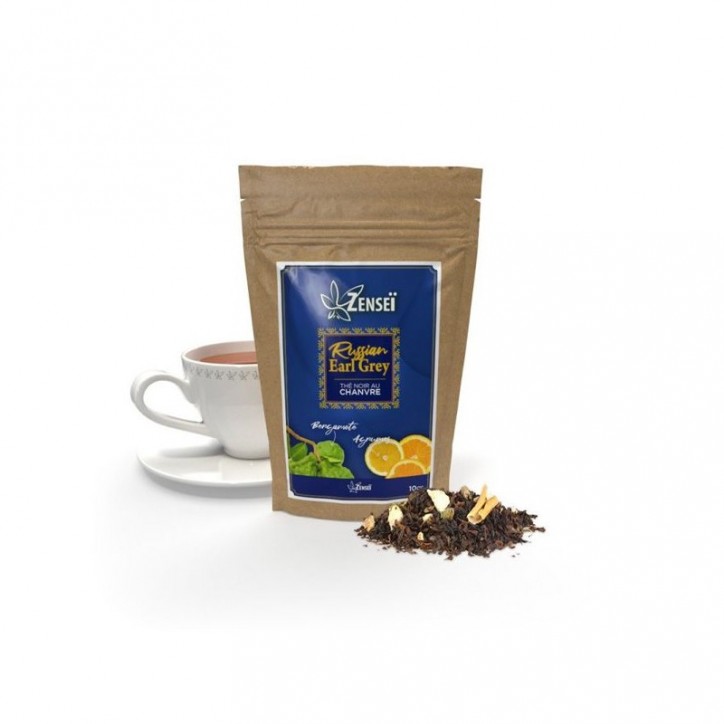 Thé Noir au Chanvre Russian Earl Grey 10g - Zensei Thé Noir au Chanvre Russian Earl Grey 10g - Zensei