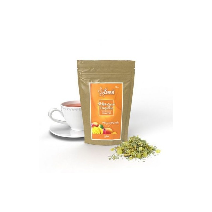 Infusion de Chanvre Mangue Tropicale 10g - Zensei Infusion de Chanvre Mangue Tropicale 10g - Zensei