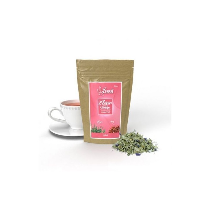 Infusion de Chanvre Elixir pour la Gorge 10g - Zensei Infusion de Chanvre Elixir pour la Gorge 10g - Zensei