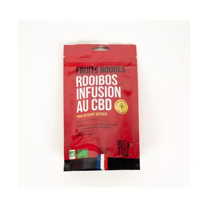 Infusion Rooibos CBD Fruits Rouges 50g - Tizz Stilla Infusion Rooibos CBD Fruits Rouges 50g - Tizz Stilla