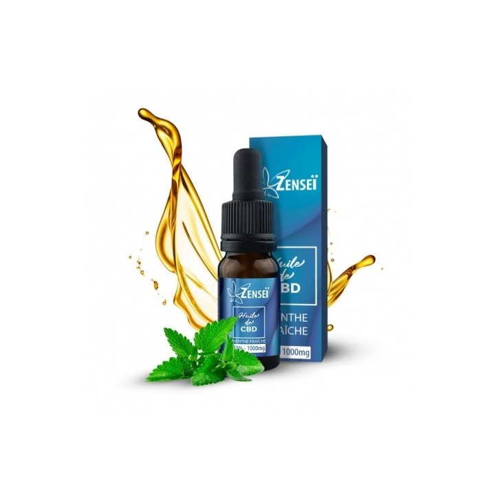 Huile de CBD Menthe fraiche 2000mg 10ml - Zensei Huile de CBD Menthe fraiche 2000mg 10ml - Zensei
