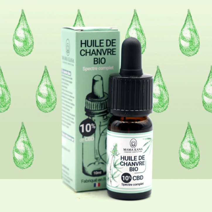 Huile de chanvre bio CBD - Mama Kana Huile de chanvre bio CBD - Mama Kana