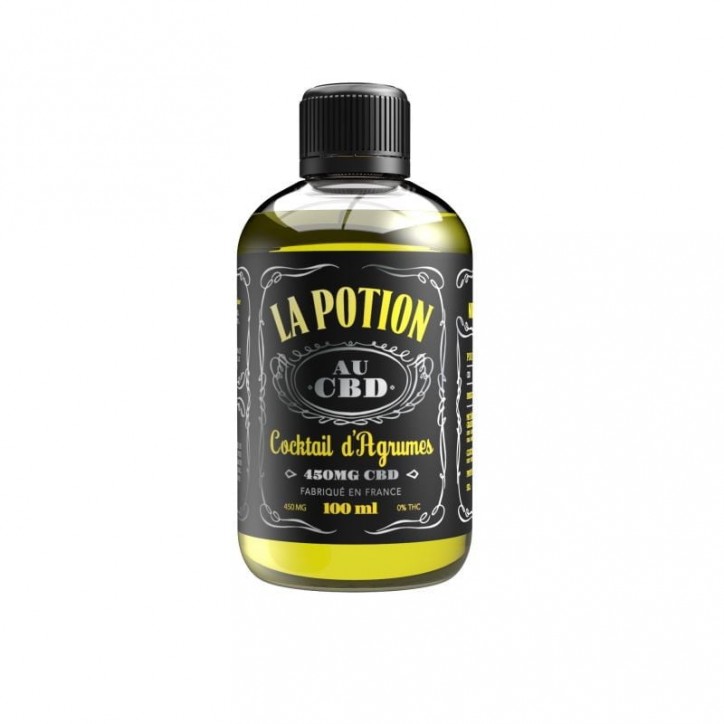 Sirop Cocktail d'agrumes 100ml 450mg CBD - La Potion Sirop Cocktail d'agrumes 100ml 450mg CBD - La Potion