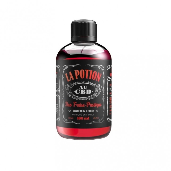 Sirop Fraise Pastèque 100ml 350mg CBD - La Potion Sirop Fraise Pastèque 100ml 350mg CBD - La Potion