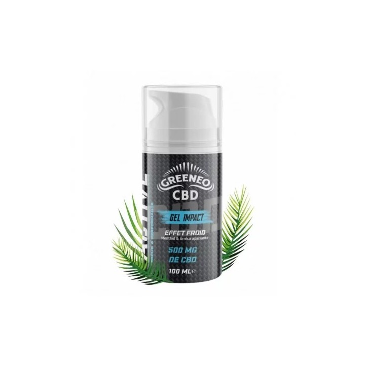 Gel Impact CBD et Arnica 500mg 100ml effet froid - Greeneo Gel Impact CBD et Arnica 500mg 100ml effet froid - Greeneo
