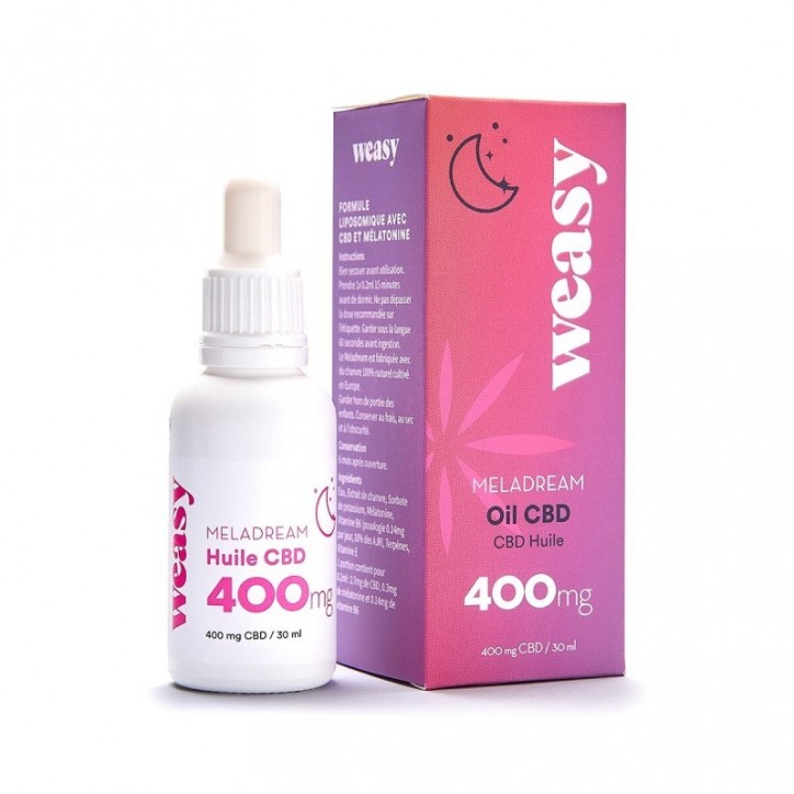 Huile de CBD 400mg 30ml Meladream - Weasy Huile de CBD 400mg 30ml Meladream - Weasy