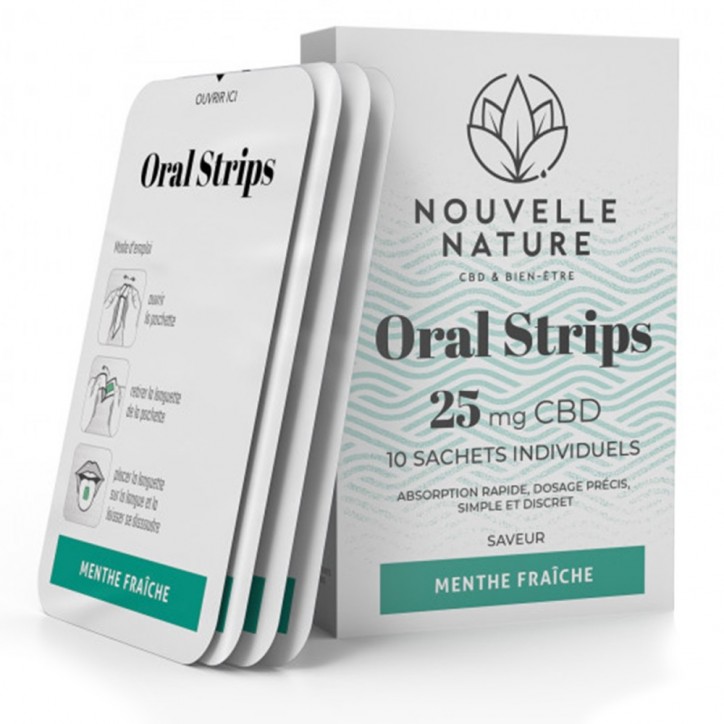 Oral Strips CBD 25mg - Nouvelle Nature Oral Strips CBD 25mg - Nouvelle Nature