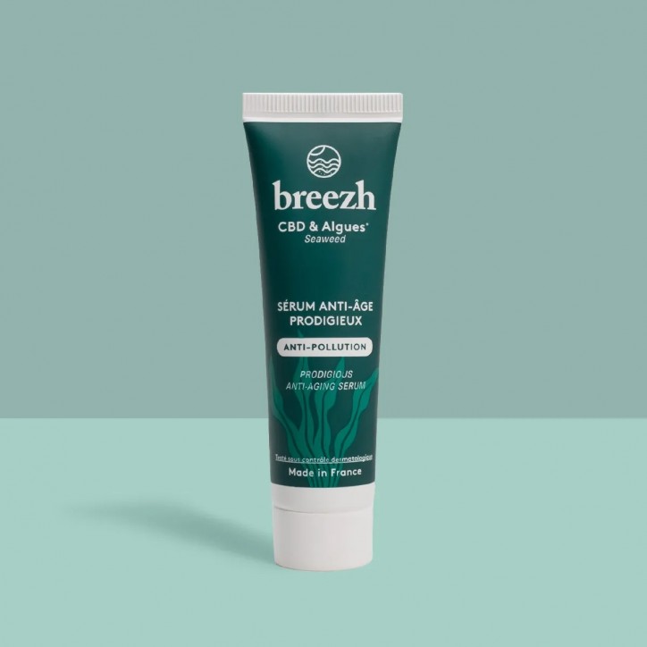 Sérum anti-âge prodigieux CBD & Algues sauvages - Breezh Sérum anti-âge prodigieux CBD & Algues sauvages - Breezh