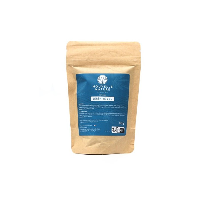 Tisane CBD Sérénité Nouvelle Nature 40g - Le French Liquide Tisane CBD Sérénité Nouvelle Nature 40g - Le French Liquide