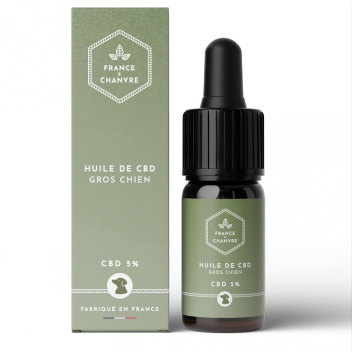 Huile de CBD 5% gros chien 10ml - France et Chanvre Huile de CBD 5% gros chien 10ml - France et Chanvre