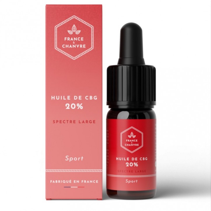 Huile de CBG Sport 20% 10ml - France et Chanvre Huile de CBG Sport 20% 10ml - France et Chanvre