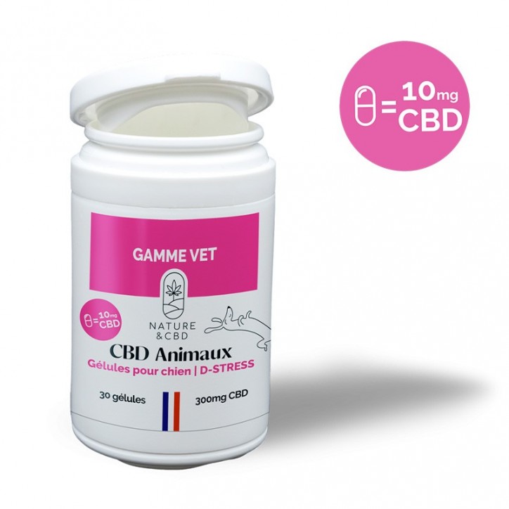 Gélules pour chiens D-Stress CBD - Nature & CBD Gélules pour chiens D-Stress CBD - Nature & CBD