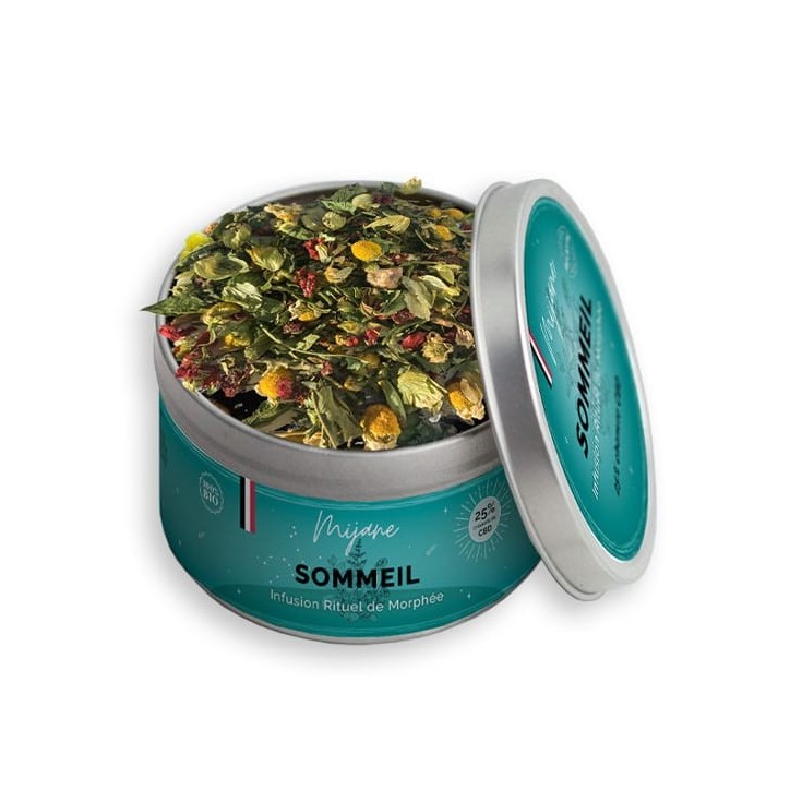 Infusion rituel de Morphée sommeil CBD 25% 31g - Mijane Infusion rituel de Morphée sommeil CBD 25% 31g - Mijane